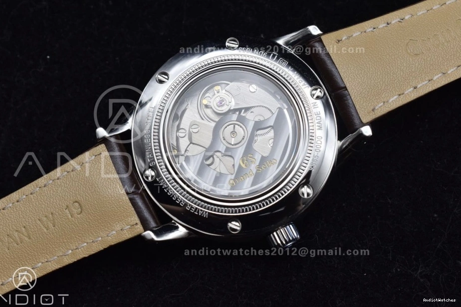 GSF Reliable 1:1 on Dial Edition Grand 886 Elegance Strap NH SS Best Brown Leather Cream GMT Seiko 0125